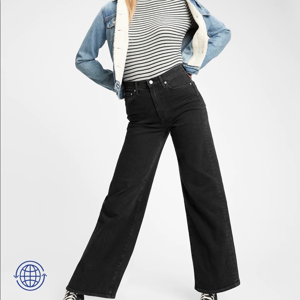GAP Sky High Wide Leg Jeans